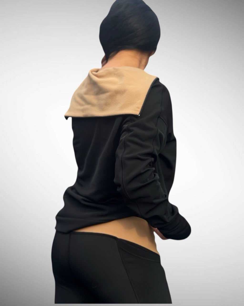 Camiseta de manga larga de running de tejido italiano premium Carvico